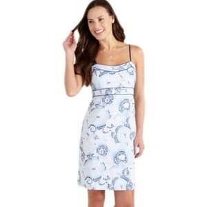 Vineyard Vines Women’s Blue Mosaic Strap Dress Garden Girl Size 0